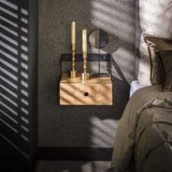 Nachtkastje Kevin hangend met 1 lade, set van twee