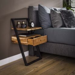 Alternative view of Nachtkastje Joyce 1 lade met plank